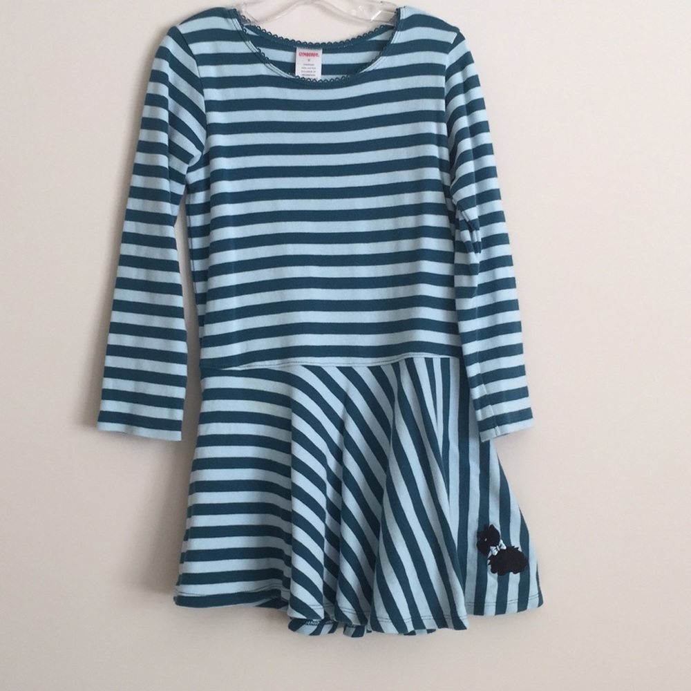 Gymboree Blue & White Striped Dress!